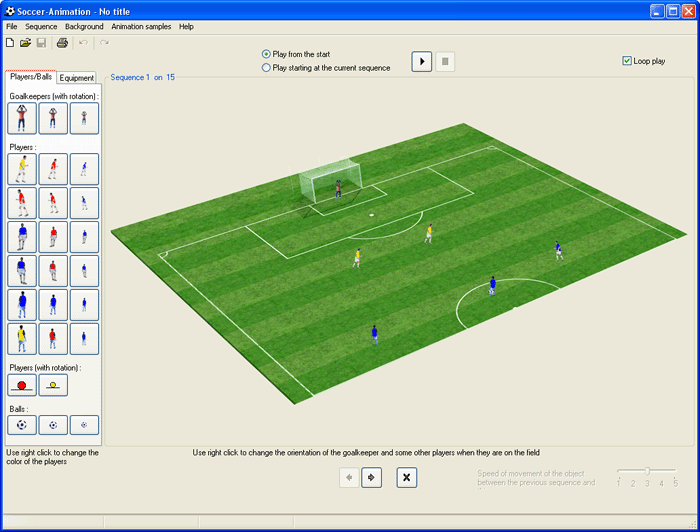Programa de creación de animaciones de ejercicios y juegos para el entrenamiento de fútbol